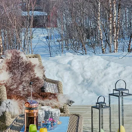 By Langfjorden With Sauna And Midnight Sun